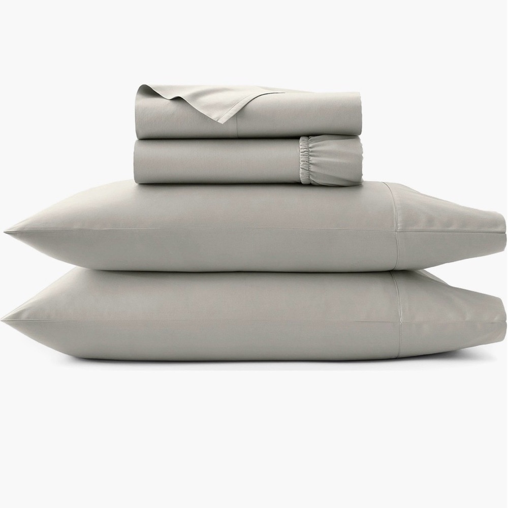 Boll & Branch NWT Queen Size Signature Hemmed Sheet Set Pewter Color🔥No offers🔥